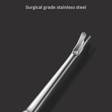 High Quality Cuticle Remover Dead Skin Pusher Surgical Grade Stainless Steel Nail Art Manicure Tool Scraper Nail Cleaner Trimmer