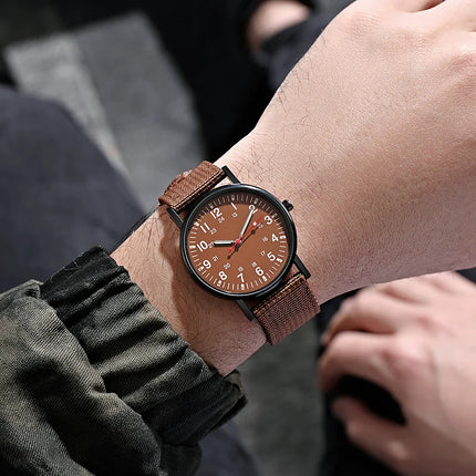 Orologio da polso sportivo al quarzo da polso da uomo con cinturino in Nylon luminoso orologi da polso resistenti agli urti platinumshop