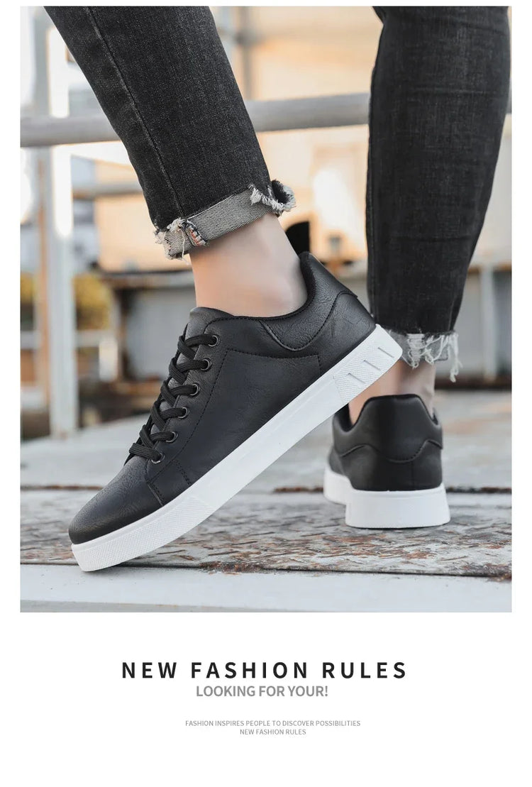 Casual Shoes Loafers British Leather Sneakers Flats Shoes Classic Men Leather Shoes Spring Summer New Trendy
