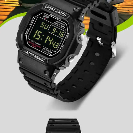 SANDA G Style LED Orologio digitale Unisex Antiurto Impermeabile Orologi sportivi Ragazzo Ragazza Cronometro Orologio elettronico a LED militare platinumshop