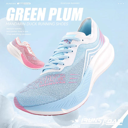 IRUNSVAN Christmas Limited Edition FullLength Carbon Plate Running Shoes TwoToneUnisex Ultrallightweight  Comfortable 24025 PlatiNum