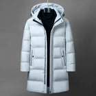 Canada Fashion Winter Jacket for Men Down Coat Parka Men's White Goose Down Jacket Collar Hooded Warm Thick Long Padding M-4XL