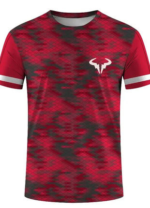 Série de badminton et de tennis T-shirt col rond à manches courtes pour sports extrêmes en plein air homme et femme imprimé 3D