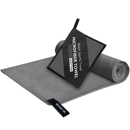 Asciugamano in microfibra di alta qualità di alta qualità, 6 misure, ultra assorbente, ad asciugatura rapida, borsa portatile, palestra, yoga, spiaggia, campeggio, viaggi, leggero