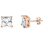 Drperfect Orecchini in argento con zirconi cubici per donna Uomo Orecchini a bottone delicati ipoallergenici placcati in oro 14 carati platinumshop