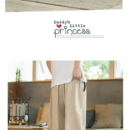 Pantaloni di lino da uomo in stile cinese Pantaloni a gamba larga da uomo con cavallo basso Pantaloni da uomo HipHop Pantaloni al polpaccio Pantaloni da pista Streetwear