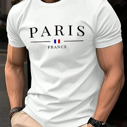Men's Summer T-shirt 3D Letter Pattern Print T-shirt Men's Personalized Hip Hop Streetwear Tops Casual T-shirt for Men