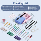 35000RPM Electric Nail Drill Machine Professional Nail Drills for Gel Nails Polish Rechargeable Portable Nail File Manicure Tool