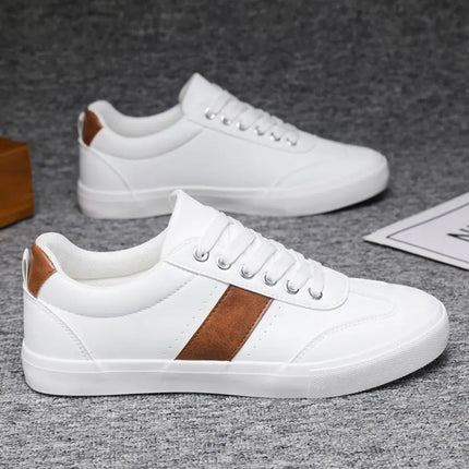 Men's Fashionable Casual Sports Sneakers - Round-Toe Lace-Up Design, Offering a Comfortable Experience Suitable for All Seasons