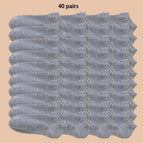 40 Pairs Grey / Taglia Unica