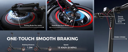 IScooter i10 Scooter elettrico 10 pollici 650W 15Ah Scooter elettrico pieghevole Kick Scooter gamma massima 45km eScooter elettrico Whit APP