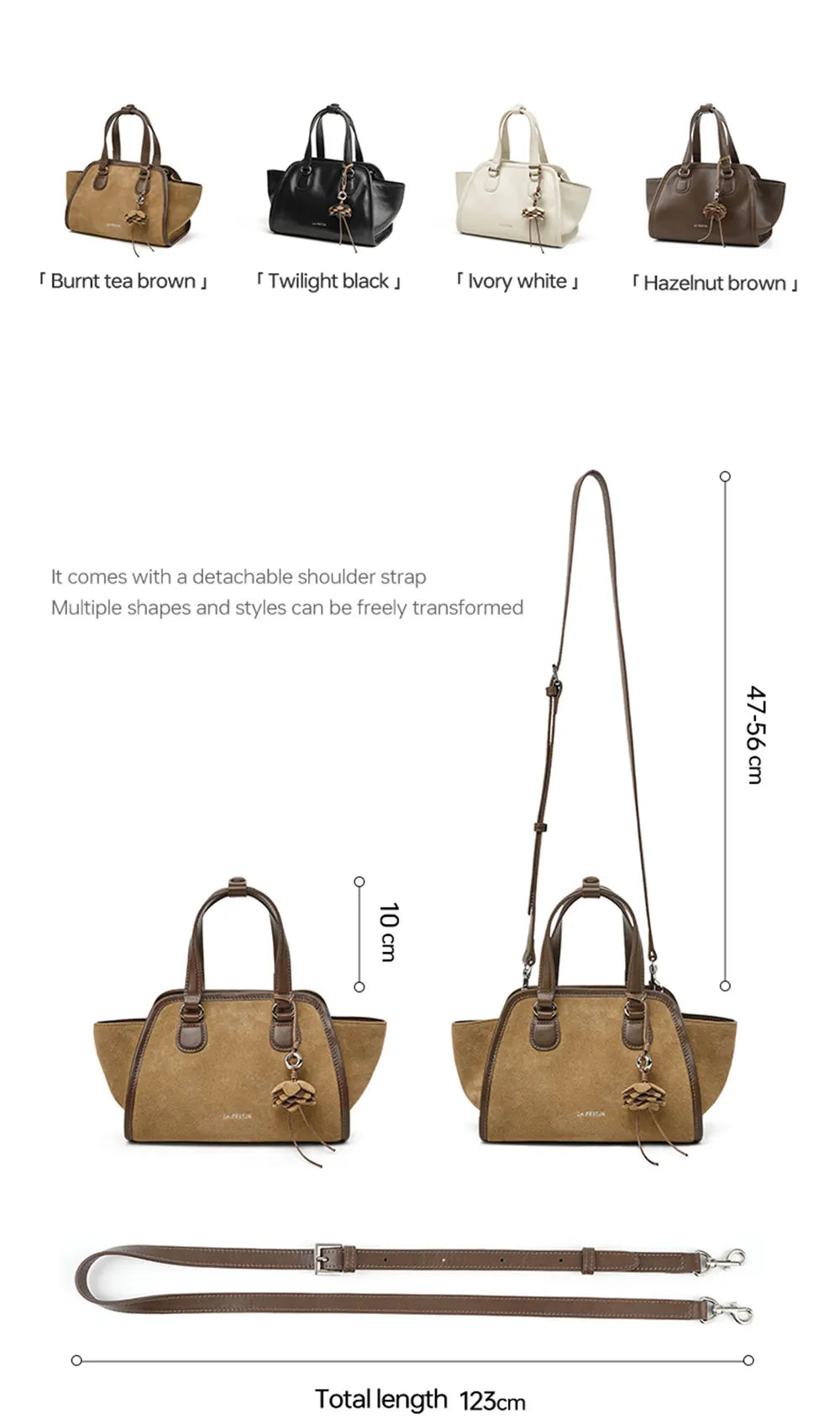 LA FESTIN Original Brand Women's Bag Shoulder Bag Leather Handbag 2025 New Dumpling Bag Fashion Crossbody Bag Lady Wallet