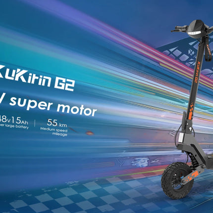 Monopattino elettrico KuKirin G2 per adulti, pneumatici da 10 pollici, motore da 800W, pieghevole, per il trasporto urbano, e-scooter 48V15AH, per tutti i terreni. platinumshop