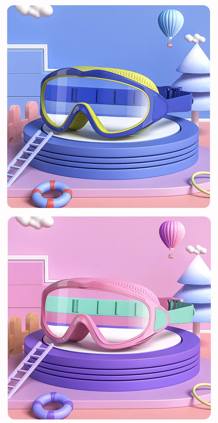 Occhialini da nuoto per bambini Caps ragazzi ragazze occhiali da immersione professionali occhiali impermeabili antiappannamento Big Box