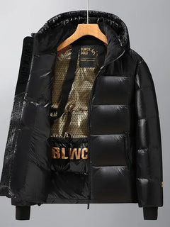 Abrigo de Pluma de Ganso de Alta Calidad Chaqueta de Invierno para Hombre Parka Abrigo de Invierno para Hombre Nueva Chaqueta Larga de Plumas con Capucha Cálida y de Moda