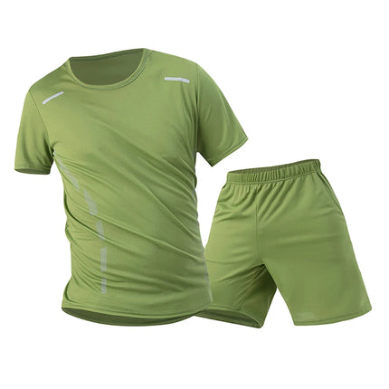 Tuta sportiva da uomo ad asciugatura rapida 1/2/4 pezzi T-shirt casual traspirante a maniche corte Tasca Pantaloncini versatili per adolescenti da indossare platinumshop