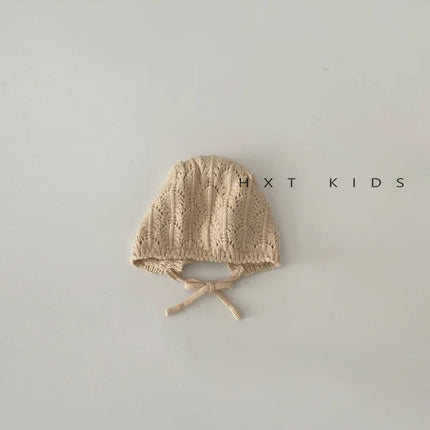 Moda retrò cava bambini cappelli lavorati a maglia fatti a mano all'uncinetto ragazze di fiori genitore-figlio cappello di cotone all'aperto 2024 autunno inverno berretti