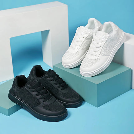Casual Ell Toe Sneakers Low Top Spor Flats Trendy Versatile Student Leisure Rubber Outsole Summer Breathable Jogging Shoes
