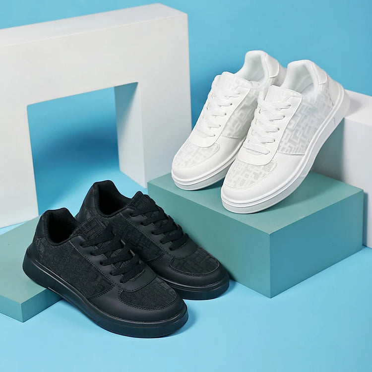 Casual Ell Toe Sneakers Low Top Spor Flats Trendy Versatile Student Leisure Rubber Outsole Summer Breathable Jogging Shoes