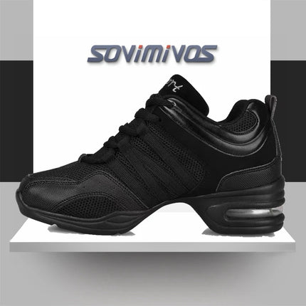 New Soft Outsole Breath Dance Shoes Women Sports Feature Dance Sneakers Jazz Hip Hop Shoes Woman Dancing Shoes Ladies Sneakers