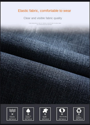 Jorts in denim slim da uomo stile classico da uomo Estate New Business Fashion Thin Stretch Short Casual jorts da uomo