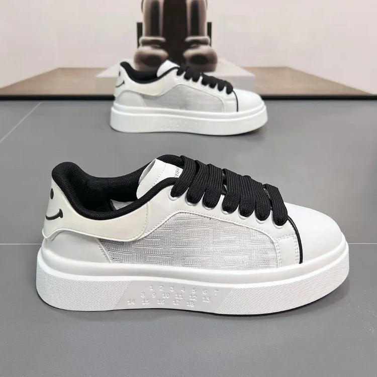 2025 New Men's Breathable Sneakers Fashion Trend Versatile Casual Shoes Thick soled Height Increasing Sports Running Shoes