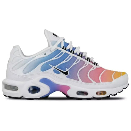 Nike Air Max Plus TN Women Sneakers White Blue Low Top Cushion Wear-resistant Casual Running Shoes 605112-115