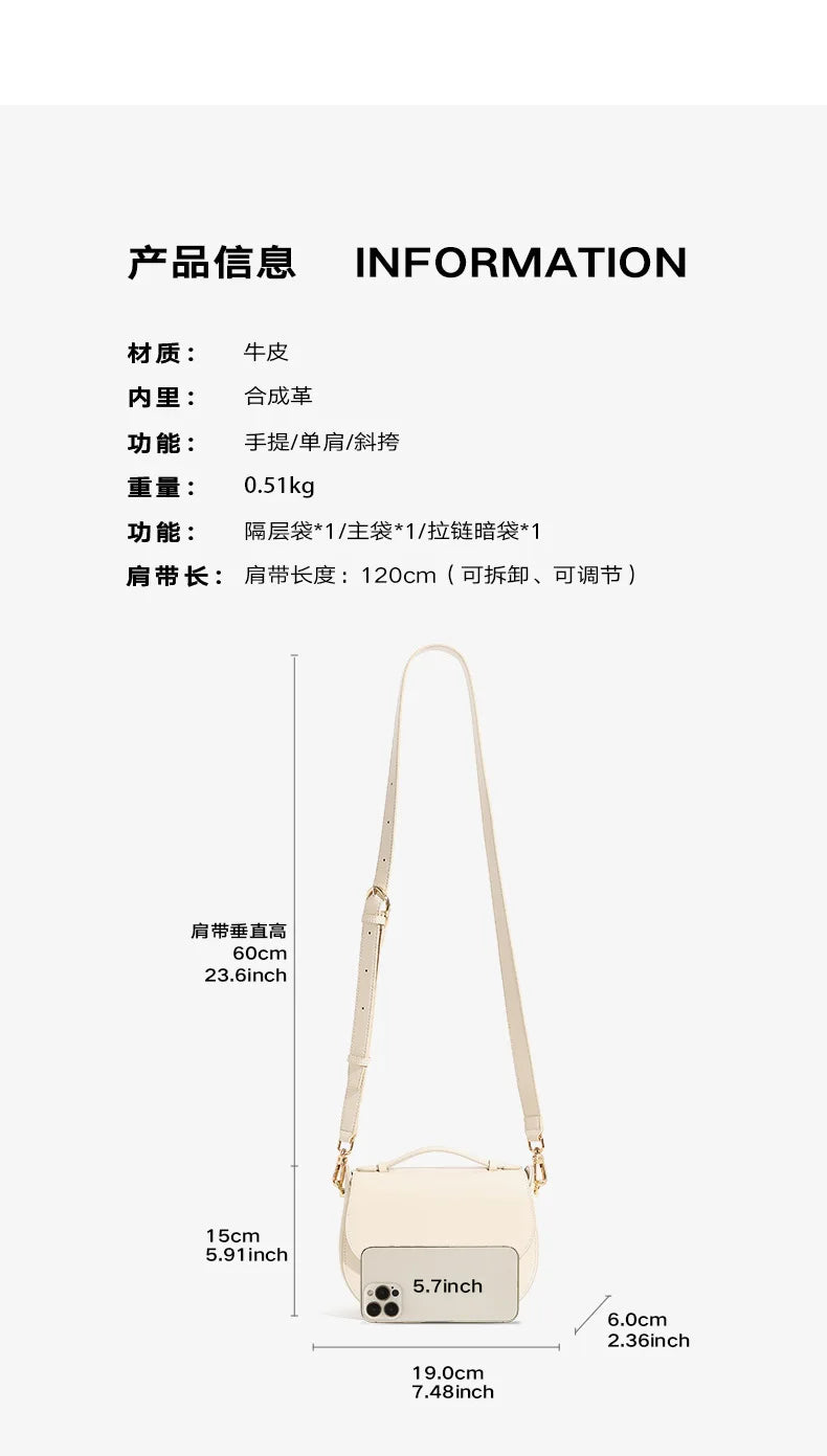 YANATARI Borsa da donna in vera pelle borsa a tracolla in pelle di vacchetta Minimalismo borse di lusso da donna borsa a tracolla da donna di alta qualità 2025