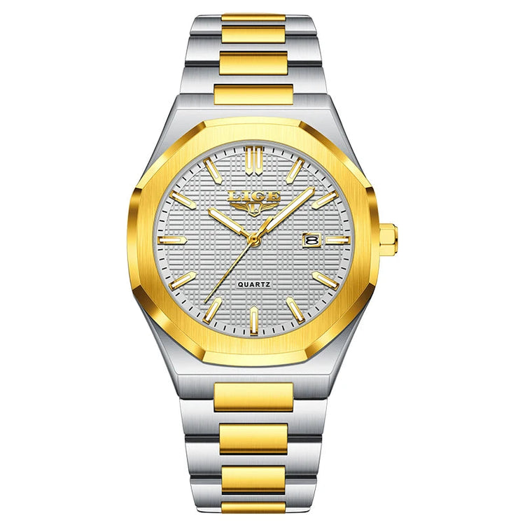 LIGE Orologio da donna elegante e lussuoso, orologio classico alla moda con data automatica, cinturino in acciaio inossidabile, orologi luminosi impermeabili per donna, regalo per signora platinumshop