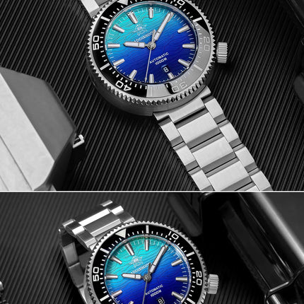 ADDIESDIVE 1000m Waterproof Diver Watches Sapphire Glass Automatic Mechanical Watches Super Luminous AD2526 Gradient Wristwatch