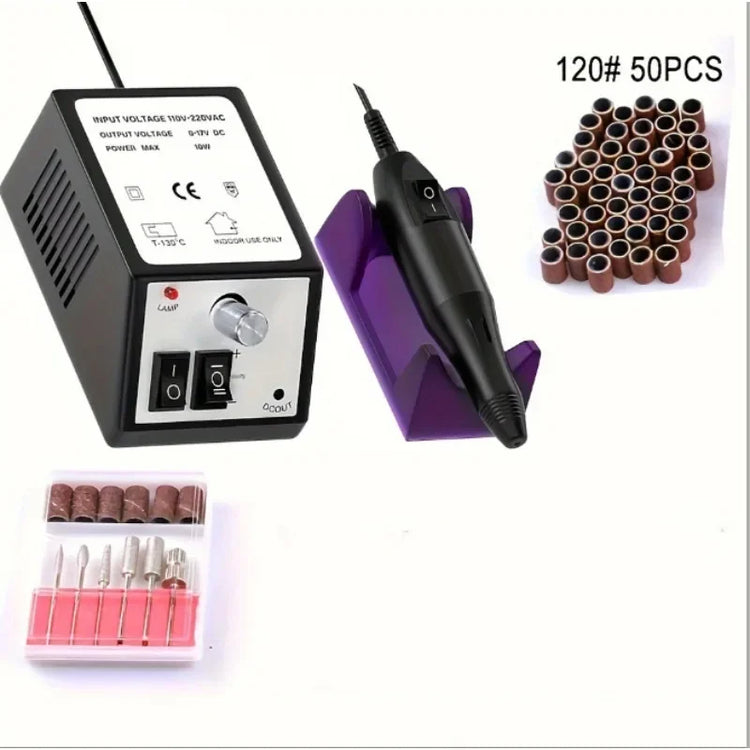 2000 Series Electric Nail Filing Machine, Smooth high rotating speed for acrylic soak-off removal and sidewall buffing, Professional Manicure Pedicure Polisher for daily nail studio detailed shaping work