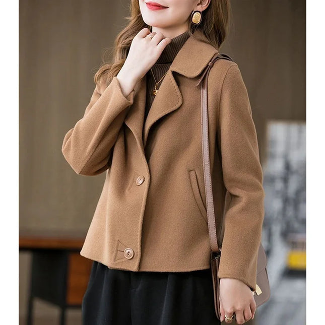 Coats Women The Spring Autumn 2025 The New Short Jacket Fashionable Versatile The Woolen Coat Worn By The Mother Overwear Female