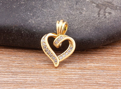 Nidin Collana con ciondolo a forma di cuore romantico per donna Girocollo con catene lunghe Collo placcato oro Collare per amanti Regalo Gioielli per feste Boho