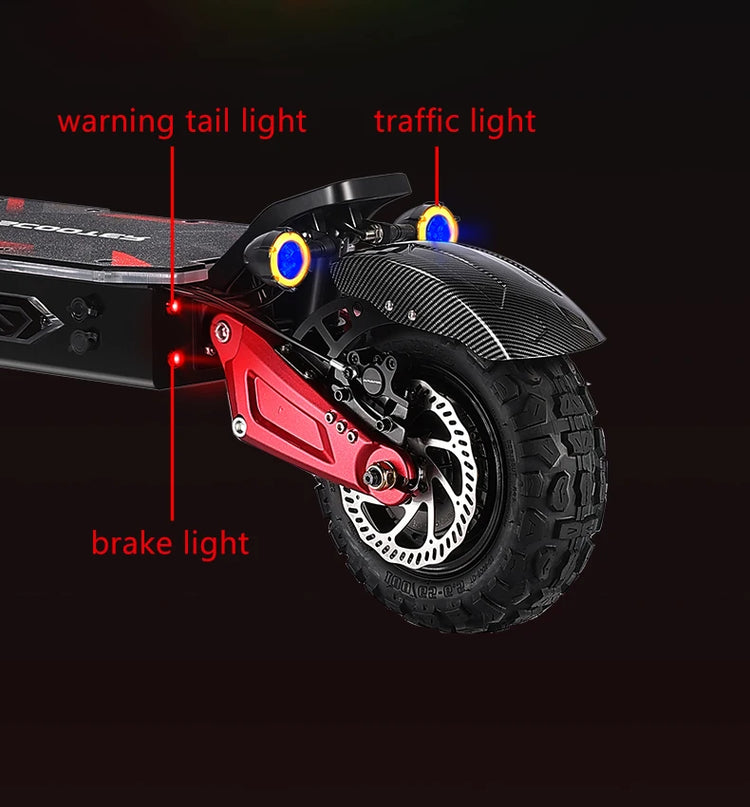 Monopattino Elettrico BOYUEDA S5-11 6000W Doppio Motore con Attivazione NFC e Controllo App, Batteria 60V38AH, Pneumatici Silenziosi per il Pendolarismo Urbano