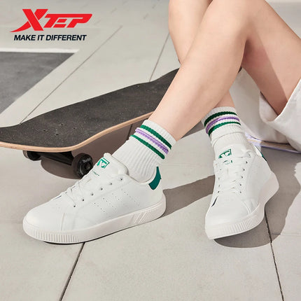 Xtep Scarpe da skateboard per donna 2025 Estate Leggero Durata Tempo libero Moda Lace Up Street Stlye Scarpe 874118310012