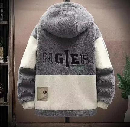 2025 Men's Lamb Wool Jacket Autumn Winter Loose Padded Thickened Jacket Plus Size 6XL 110kg Also Wearable Clothes Cardigan