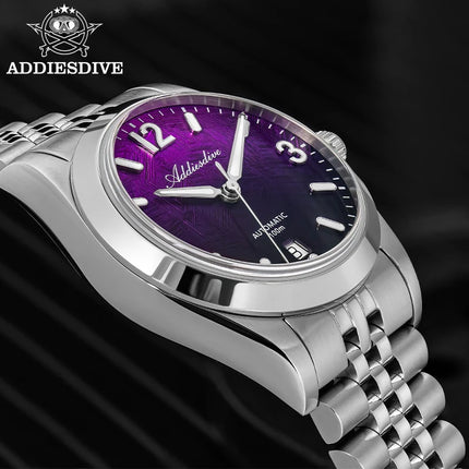 ADDIESDIVE 2026 New Watch 39mm AD2547 Luxury Sapphire Automatic Watch Men Mechanical 8215 BGW9 Luminous 100m Diving Waterproof