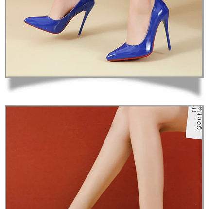 Scarpe da donna Tacchi alti rossi Décolleté sexy a punta da 12 cm Scarpe da sposa Scarpe da sposa Nude Colore nero Tacchi alti con fondo in gomma rossa platinumshop