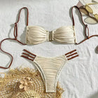 Nuovi Bikini Sexy 2025 Costumi da Bagno Donna Push-Up Abbigliamento da Spiaggia Femminile Costumi da Bagno Brasiliani Set Bikini per Piscina PlatiNum