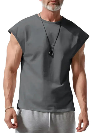 Amazon cross-border men's clothing summer new sleeveless t-shirt youth casual loose thin vest men PlatiNum