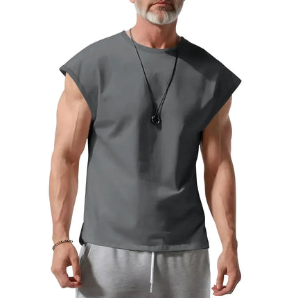 Amazon cross-border men's clothing summer new sleeveless t-shirt youth casual loose thin vest men PlatiNum
