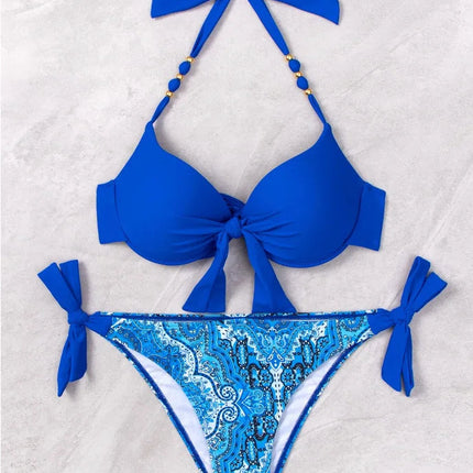 Sexy Push Up Bikini 2024 Costume da bagno donna Due pezzi Costumi da bagno Perizoma femminile Bikini Set Nuoto per costumi da bagno Biquini brasiliano platinumshop