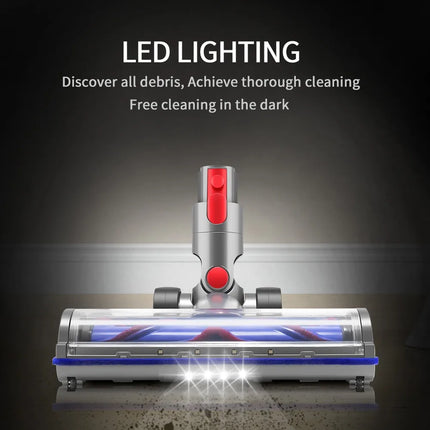 Upgraded For Dyson V7 V8 V10 V11 V15 Direct Drive Brush Head Nozzles Vacuum Cleaner Replaceable Parts Lights Anti Tangling Hair