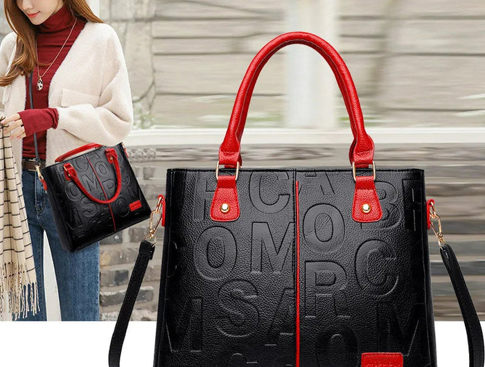 Ladies Large Capacity Leather Shoulder Bag 2025 New Style Urban Simple Tote Bag Women's Single Shoulder Bag Daily Match PlatiNum
