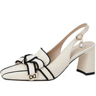 【JOCHEBED HU】2026 Nuova Estate Retro Sandali col tacco alto da donna Tacco spesso femminile Punta quadrata con retro Scarpe vuote Tendenza 33-46