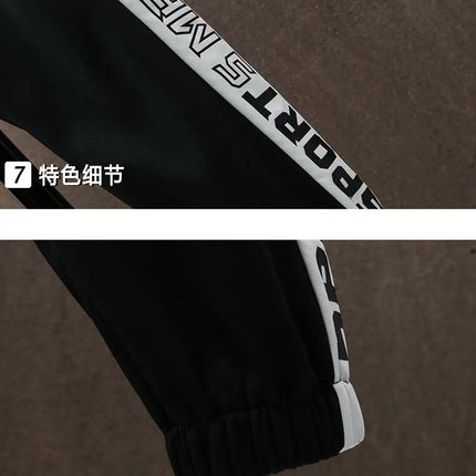 Spring Autumn Men Tracksuit Set Casual Sportswear Hooded Jackets Pants 2 Piece Sets Hip Hop Running Sports Suit