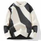 Winter Comfortable Fashionable Versatile Men's Distressed Sweaters Outdoor Fashion Trends Warm and Casual Knitted Sweaters