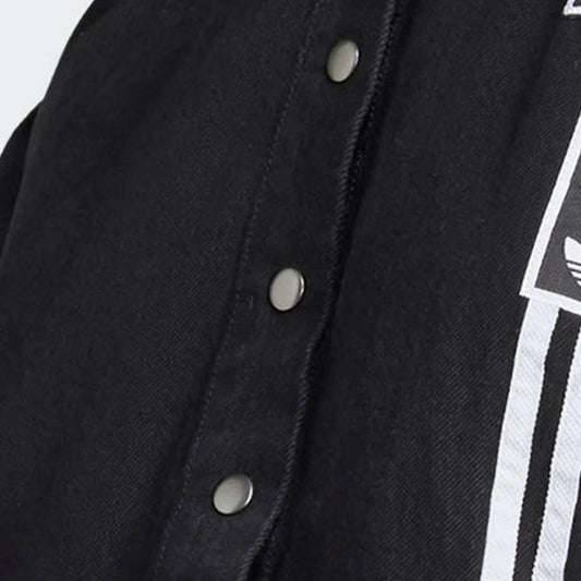 Adidas Official Genuine Originals Women's Striped Casual Workwear Turn-Down Collar Jacket JJ3095