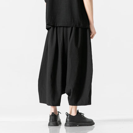 Pantaloni da uomo in stile giapponese Harajuku pantaloni larghi 2025 primavera maschile streetwear Y2K moda punk casual pantaloni a gamba larga a vita alta