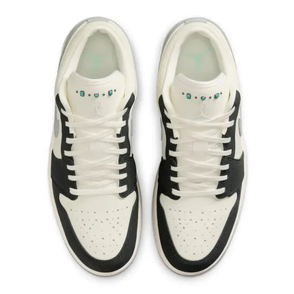Scarpe da basket Nike Air Jordan 1 Low unisex, ammortizzate, antiscivolo, resistenti e dal design classico IO2242-101 platinumshop